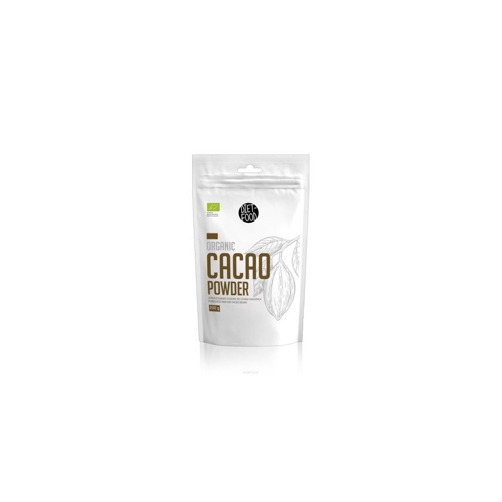 Bio Kakao o obniżonej zawartości tłuszczu. Diet Food. 200g