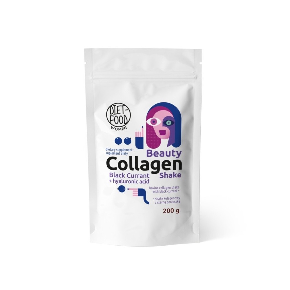Beauty Kolagen Shake z czarną porzeczką. Diet Food. 200 g