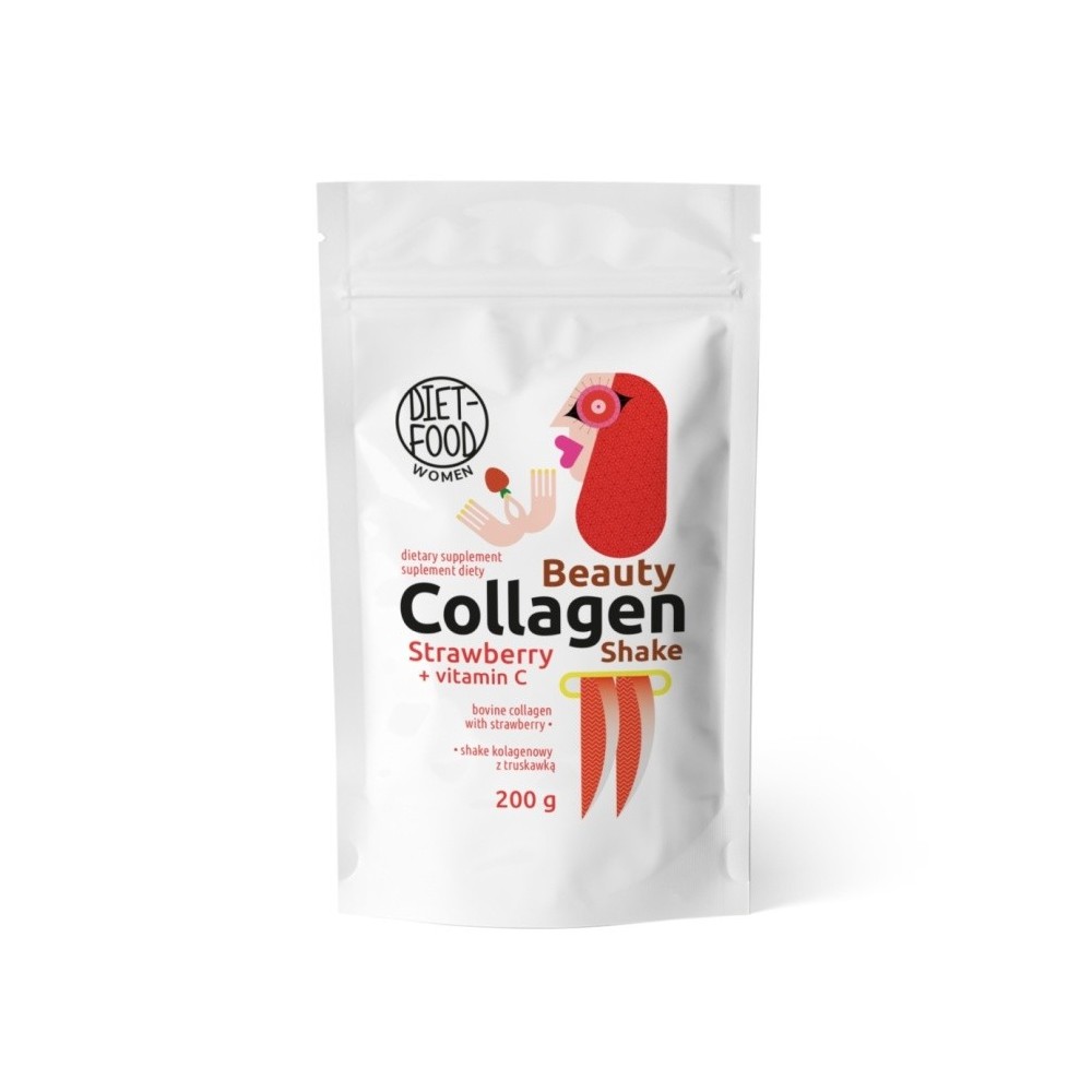 Beauty Kolagen Shake z truskawką . Diet Food. 200 g