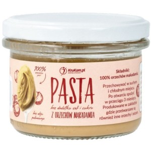 Pasta z orzechów makadamia naturalna - Bez Cukru. Krukam. Kurkam