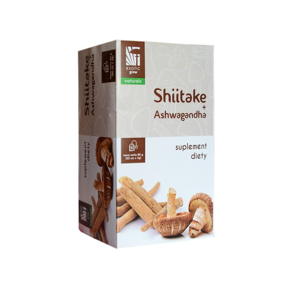 Herbata z Shiitake + Ashwagandhy.
