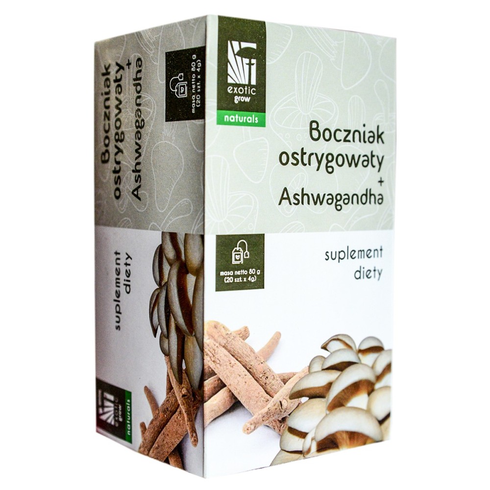 Herbata Boczniak ostrygowaty + Ashwagandha