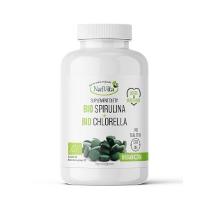 Bio Spirulina Bio Chlorella tabletki.70 g