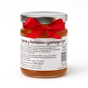 Syrop z kwiatów czarnego bzu. 200ml. Ziołowa Basia